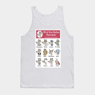 All of the Author Reindeer Tank Top